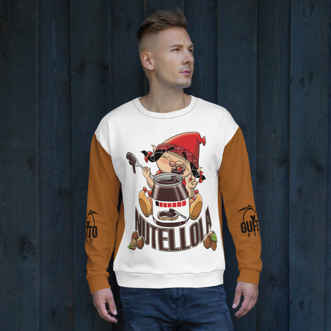 Felpa unisex Uomo/Donna NUTELLOLA - Gufetto Brand 