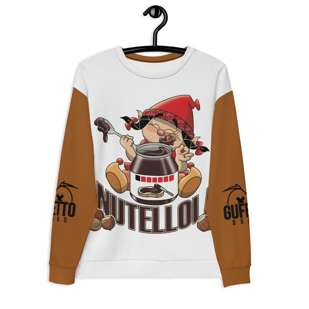 Felpa unisex Uomo/Donna NUTELLOLA - Gufetto Brand 