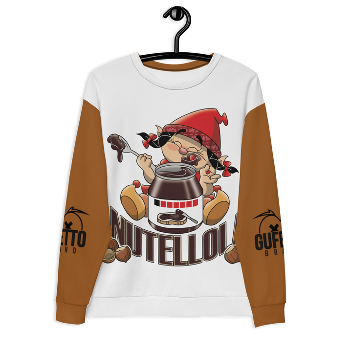 Felpa unisex Uomo/Donna NUTELLOLA - Gufetto Brand 