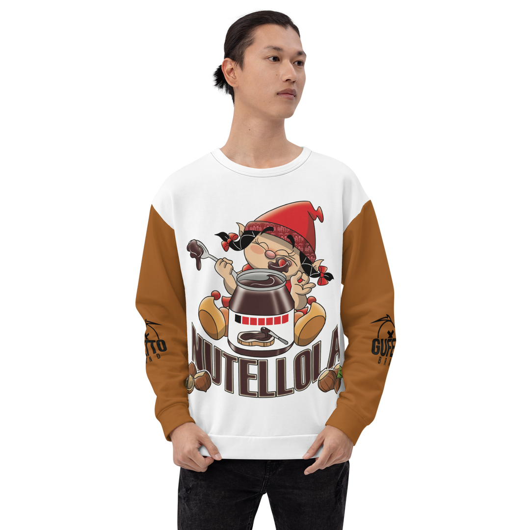 Felpa unisex Uomo/Donna NUTELLOLA - Gufetto Brand 