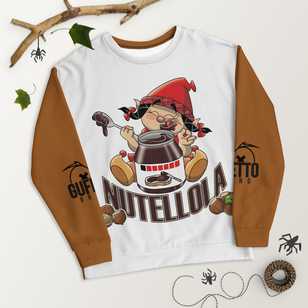 Felpa unisex Uomo/Donna NUTELLOLA - Gufetto Brand 