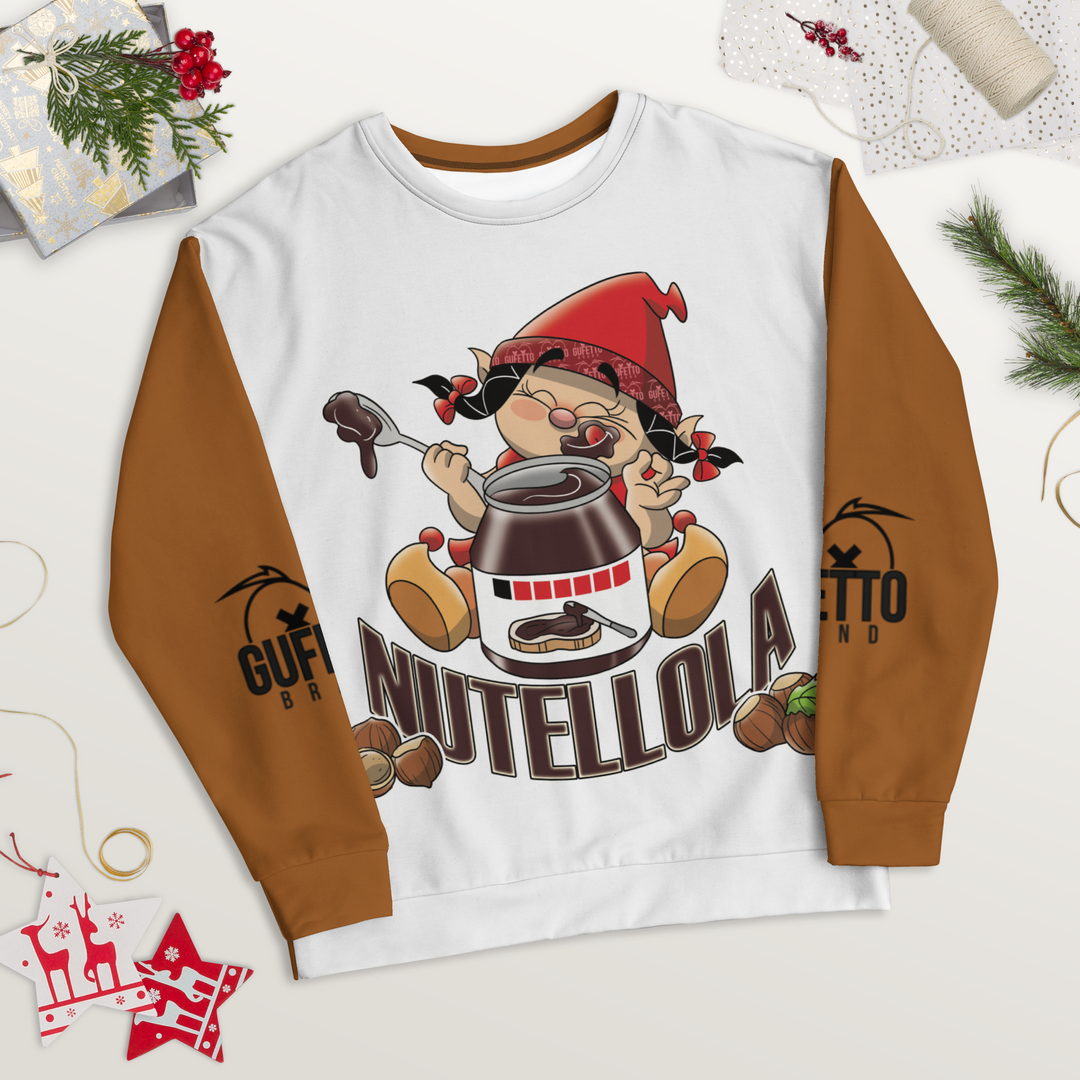 Felpa unisex Uomo/Donna NUTELLOLA - Gufetto Brand 