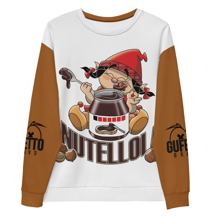 Felpa unisex Uomo/Donna NUTELLOLA - Gufetto Brand 