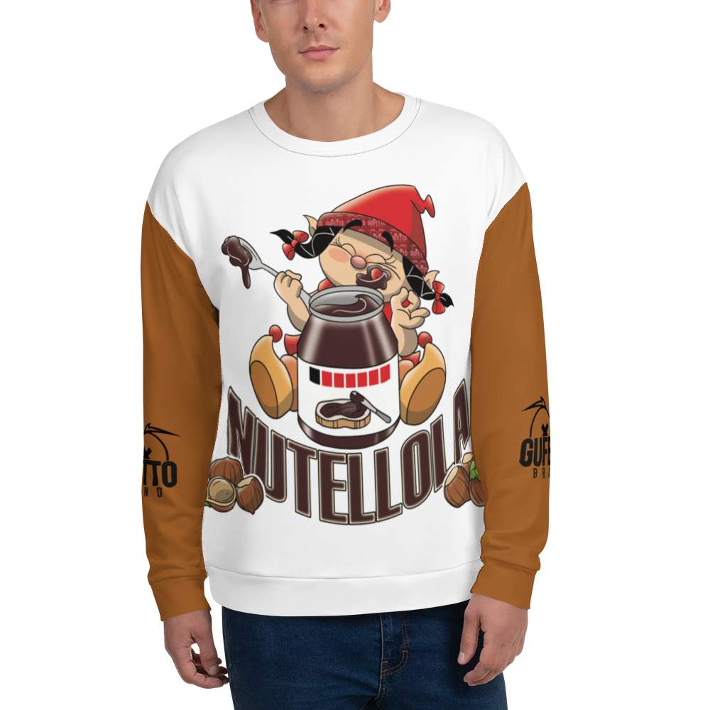 Felpa unisex Uomo/Donna NUTELLOLA - Gufetto Brand 