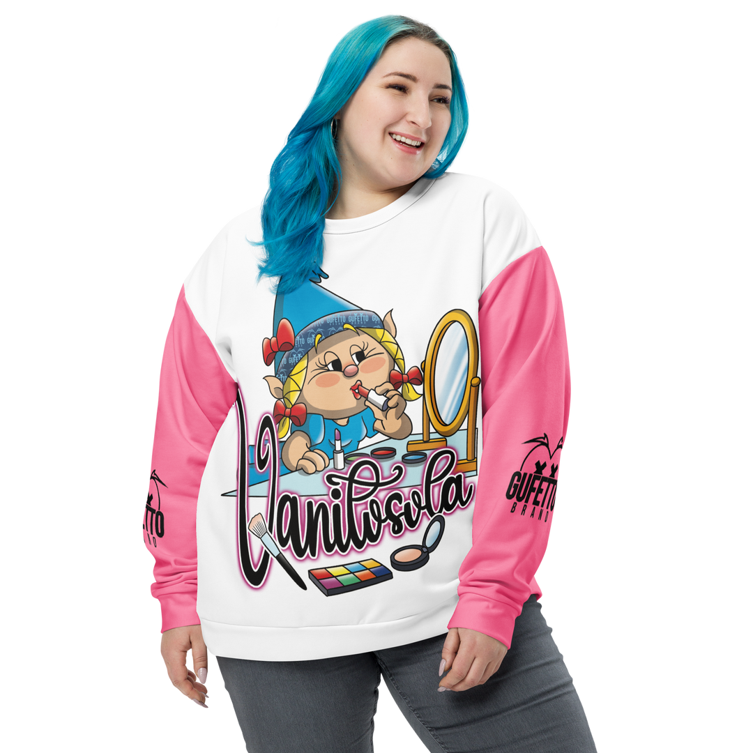 Felpa unisex Uomo/Donna VANITOSOLA - Gufetto Brand 