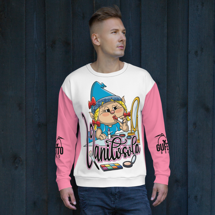 Felpa unisex Uomo/Donna VANITOSOLA - Gufetto Brand 