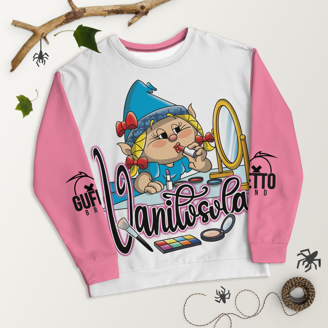 Felpa unisex Uomo/Donna VANITOSOLA - Gufetto Brand 