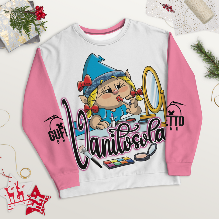 Felpa unisex Uomo/Donna VANITOSOLA - Gufetto Brand 