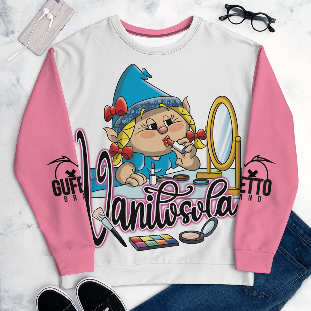 Felpa unisex Uomo/Donna VANITOSOLA - Gufetto Brand 