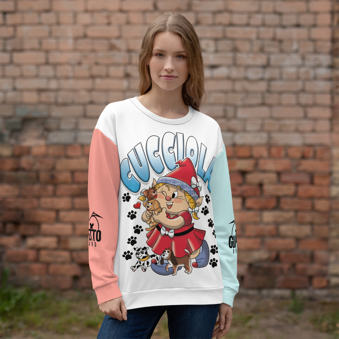 Felpa unisex Uomo/Donna CUCCIOLA - Gufetto Brand 