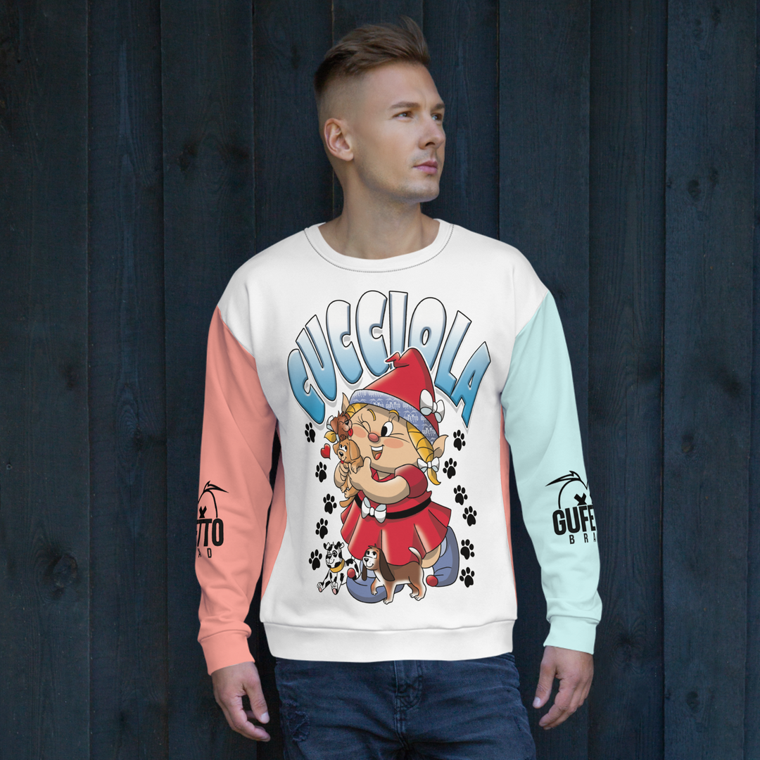 Felpa unisex Uomo/Donna CUCCIOLA - Gufetto Brand 