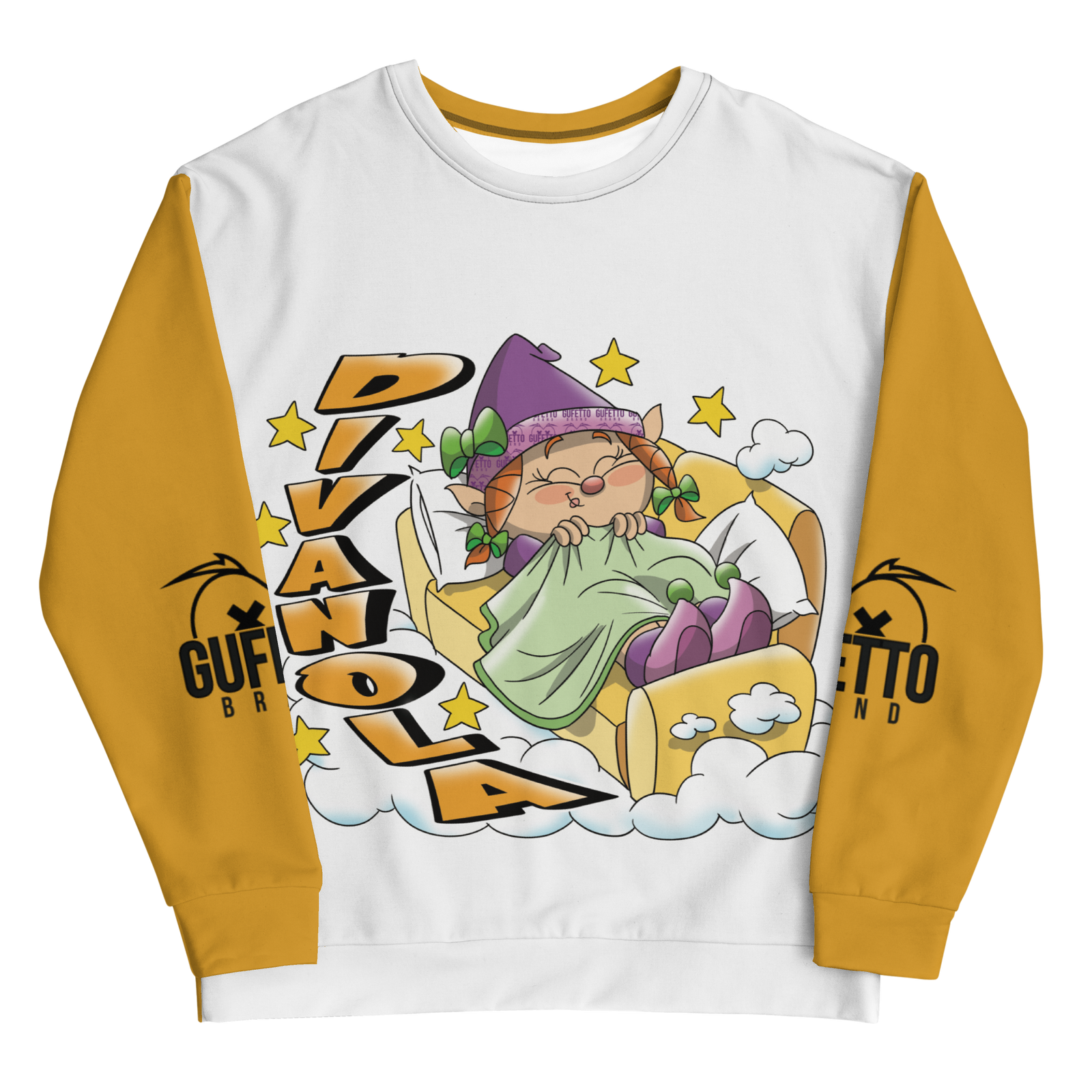 Felpa unisex Uomo/Donna DIVANOLA - Gufetto Brand 