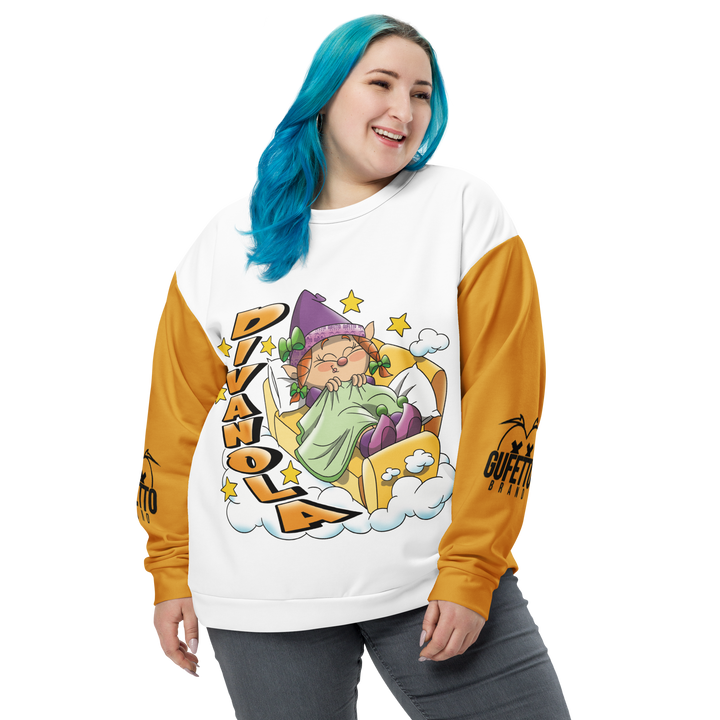 Felpa unisex Uomo/Donna DIVANOLA - Gufetto Brand 