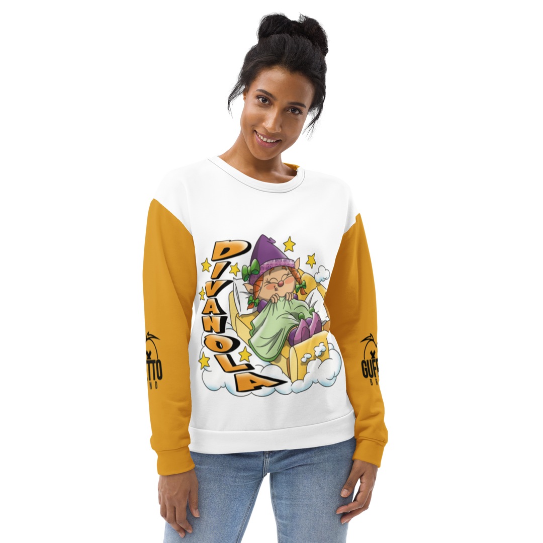 Felpa unisex Uomo/Donna DIVANOLA - Gufetto Brand 