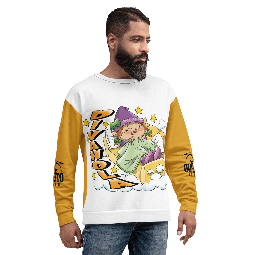 Felpa unisex Uomo/Donna DIVANOLA - Gufetto Brand 