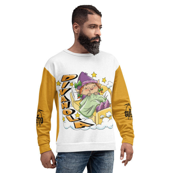 Felpa unisex Uomo/Donna DIVANOLA - Gufetto Brand 