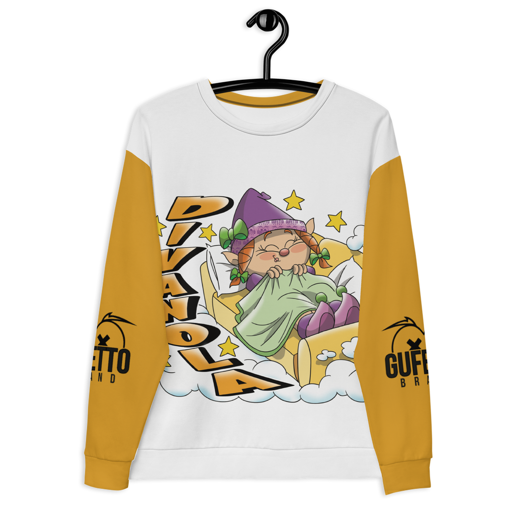 Felpa unisex Uomo/Donna DIVANOLA - Gufetto Brand 