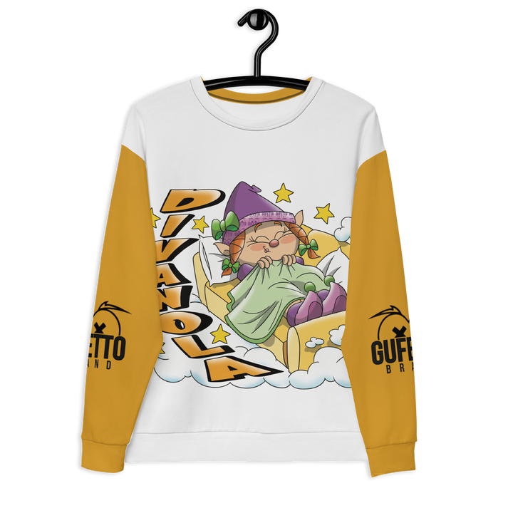 Felpa unisex Uomo/Donna DIVANOLA - Gufetto Brand 