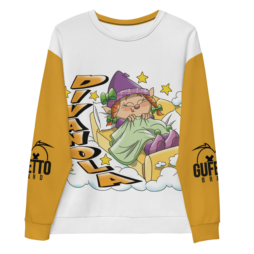Felpa unisex Uomo/Donna DIVANOLA - Gufetto Brand 
