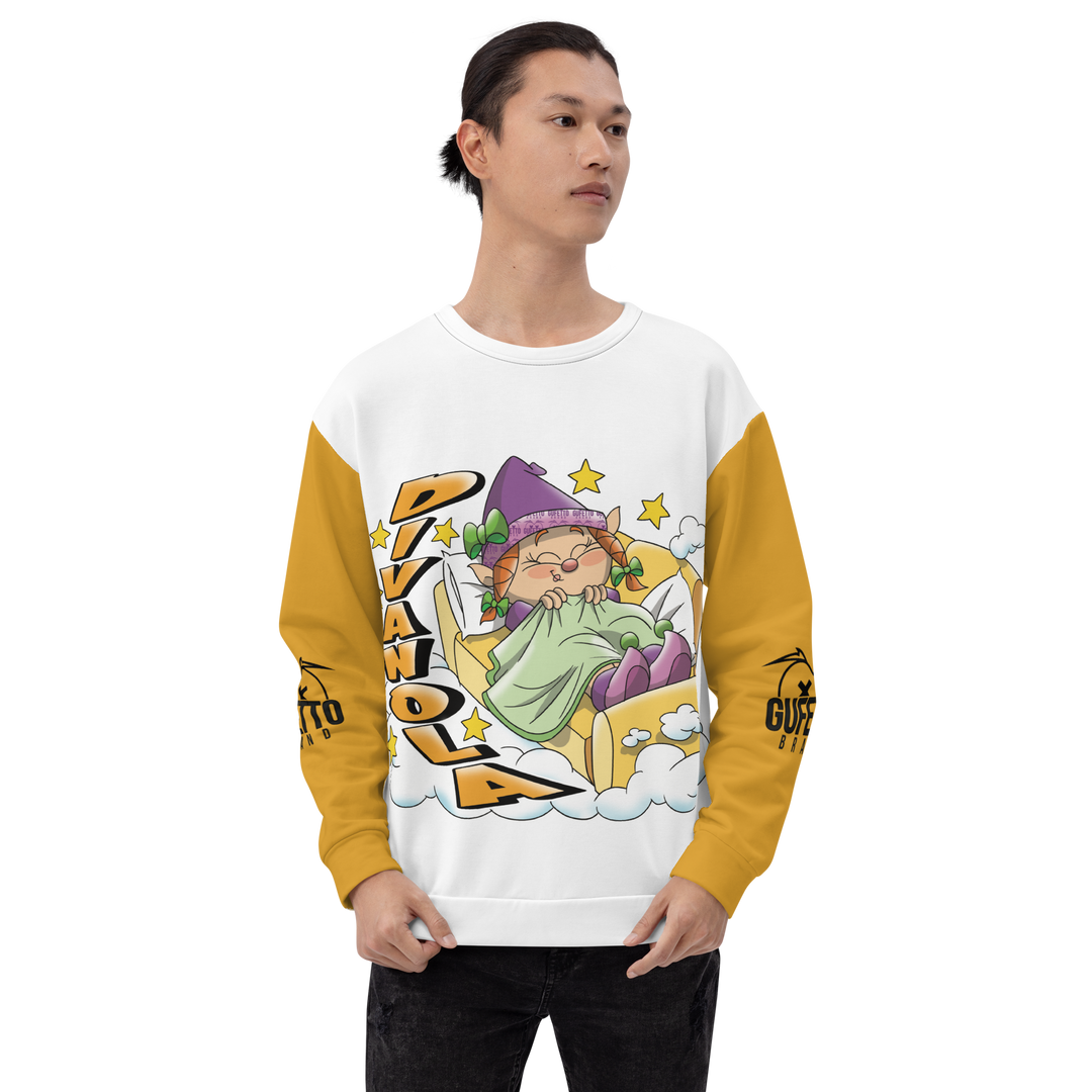 Felpa unisex Uomo/Donna DIVANOLA - Gufetto Brand 
