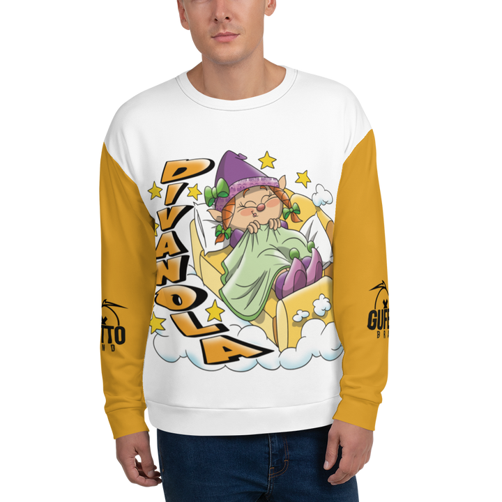 Felpa unisex Uomo/Donna DIVANOLA - Gufetto Brand 