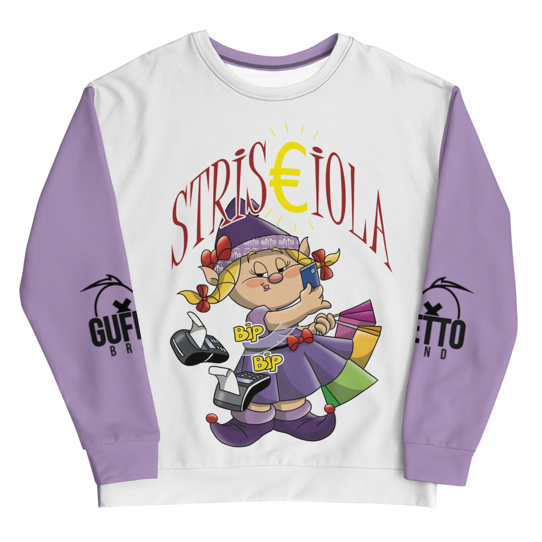 Felpa unisex Uomo/Donna STRISCIOLA - Gufetto Brand 
