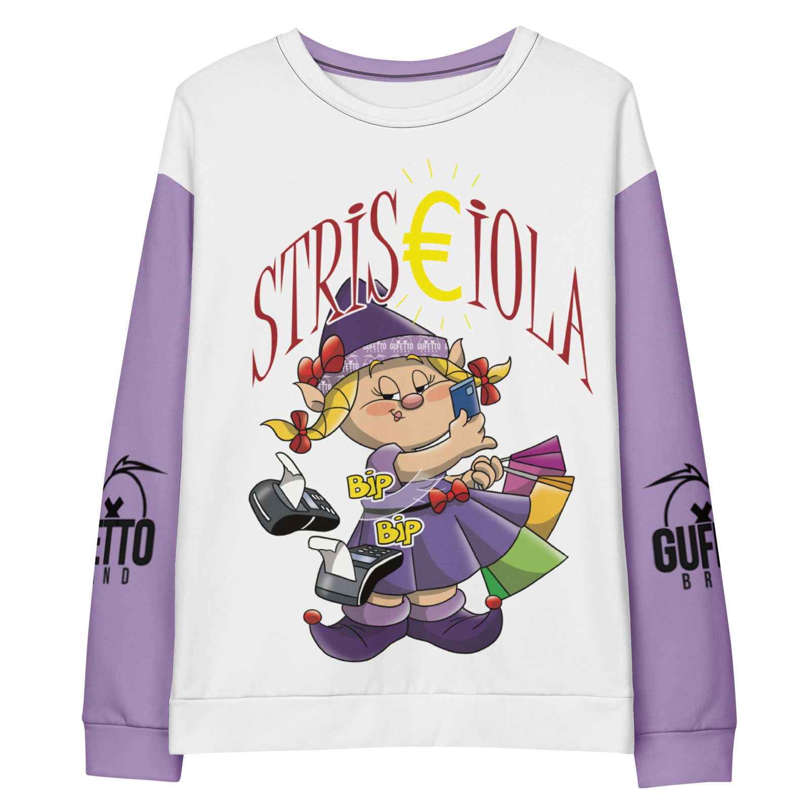 Felpa unisex Uomo/Donna STRISCIOLA - Gufetto Brand 