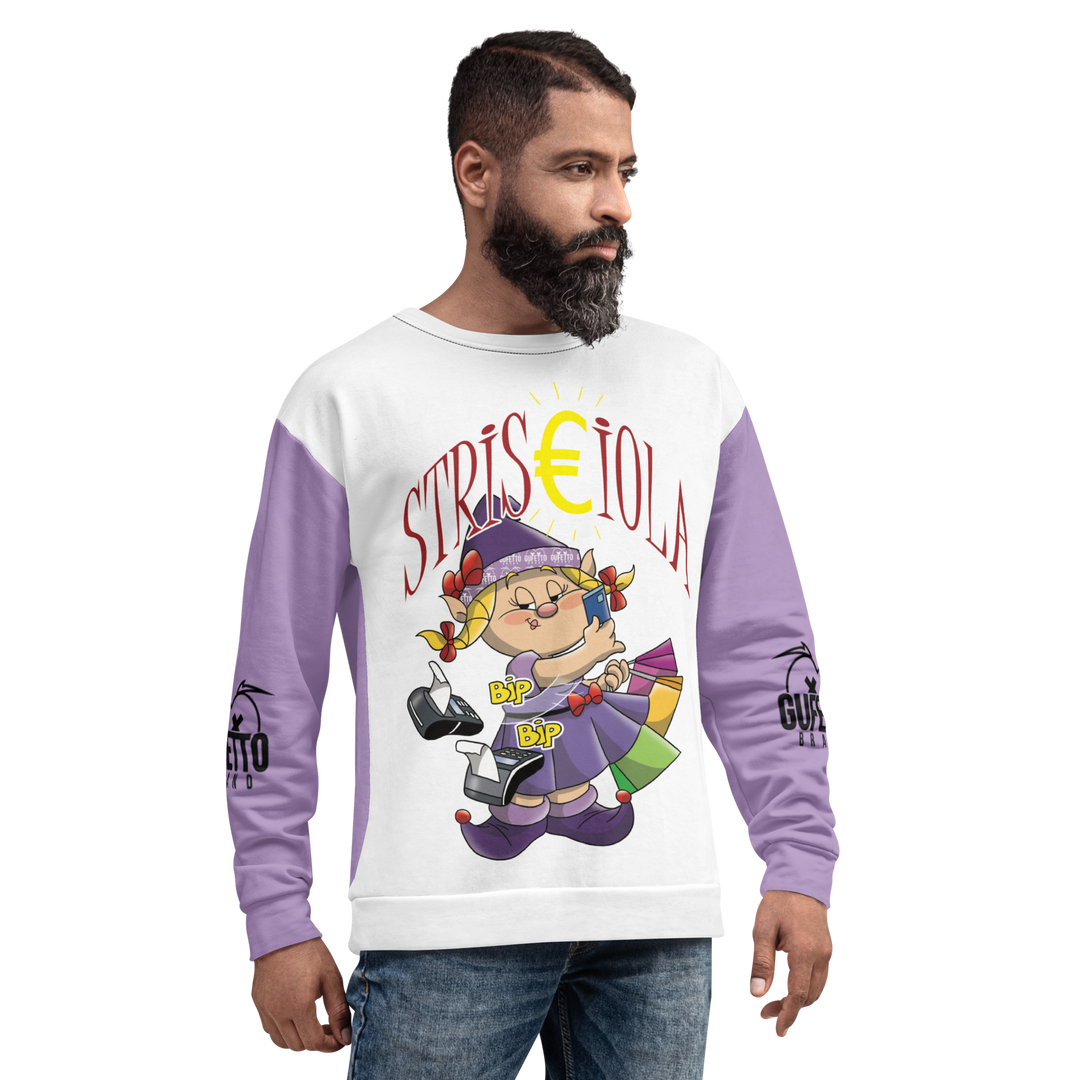 Felpa unisex Uomo/Donna STRISCIOLA - Gufetto Brand 
