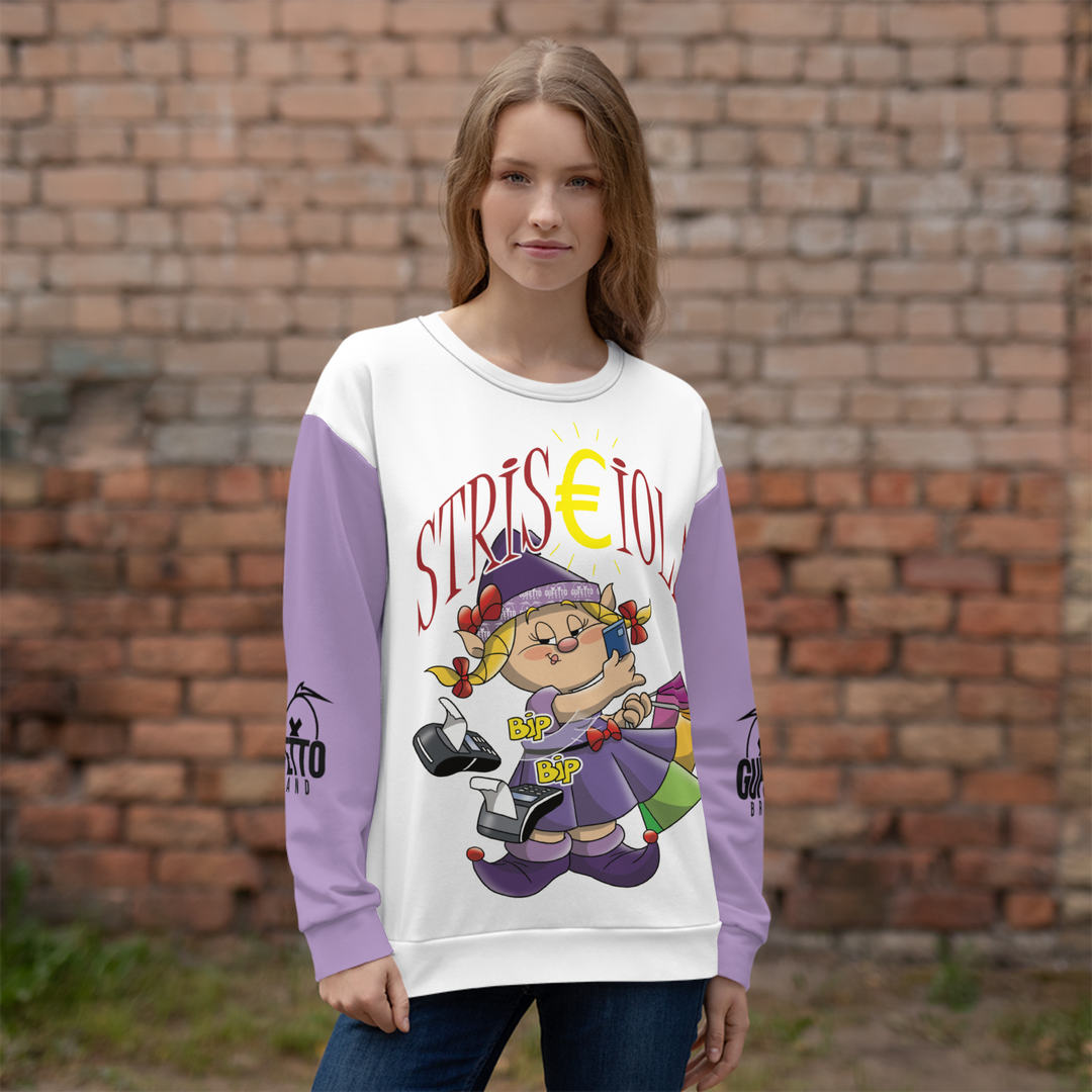 Felpa unisex Uomo/Donna STRISCIOLA - Gufetto Brand 