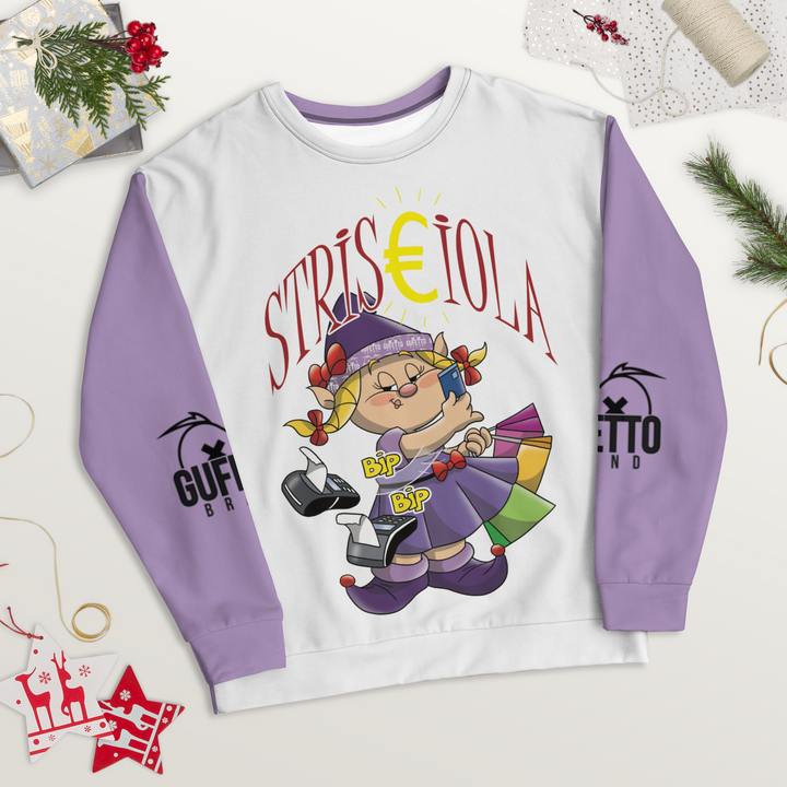 Felpa unisex Uomo/Donna STRISCIOLA - Gufetto Brand 