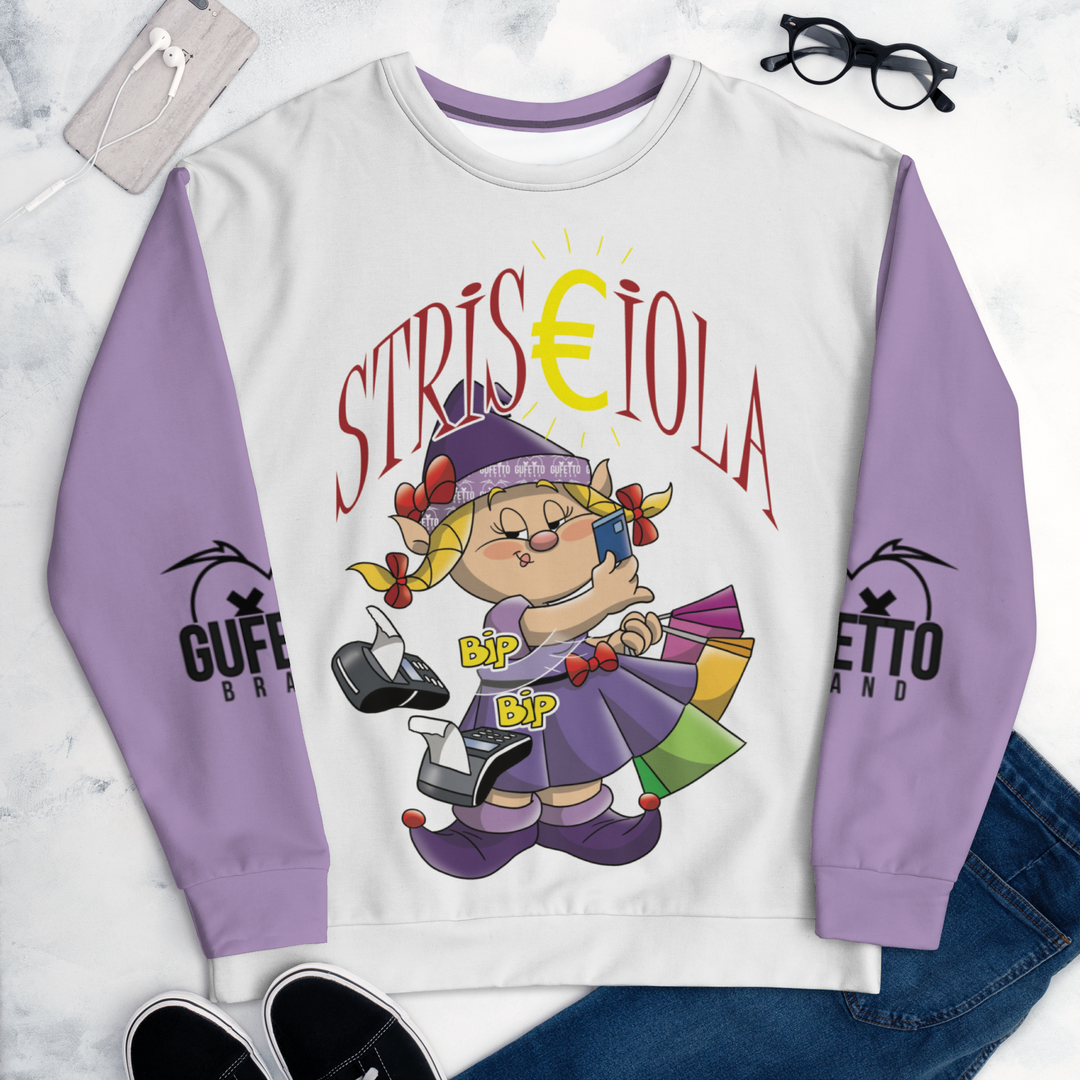 Felpa unisex Uomo/Donna STRISCIOLA - Gufetto Brand 