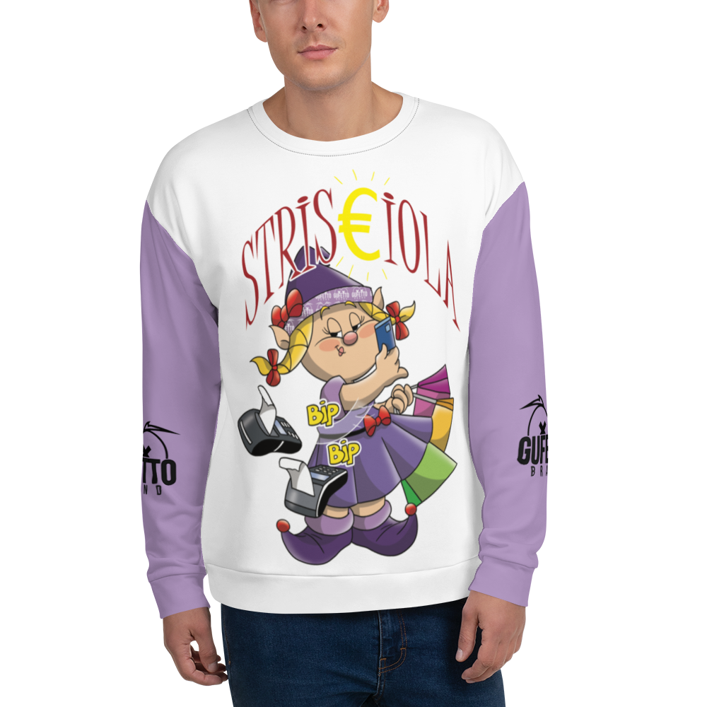 Felpa unisex Uomo/Donna STRISCIOLA - Gufetto Brand 