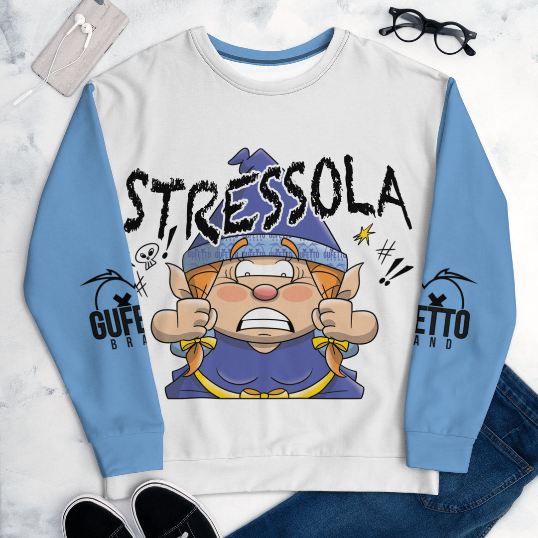 Felpa unisex Uomo/Donna Stressola - Gufetto Brand 