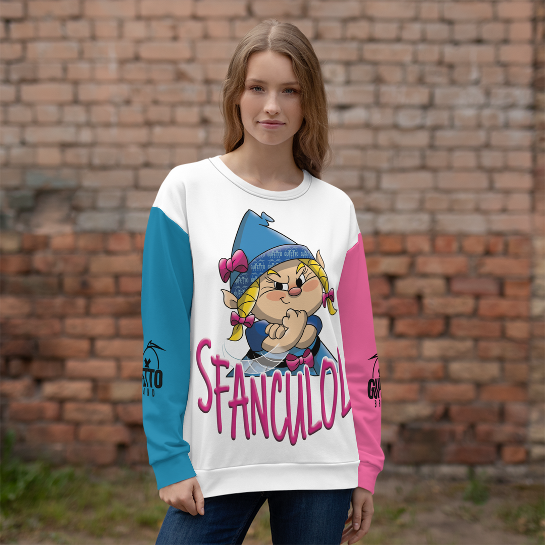 Felpa unisex Uomo/Donna SFANCULOLA - Gufetto Brand 