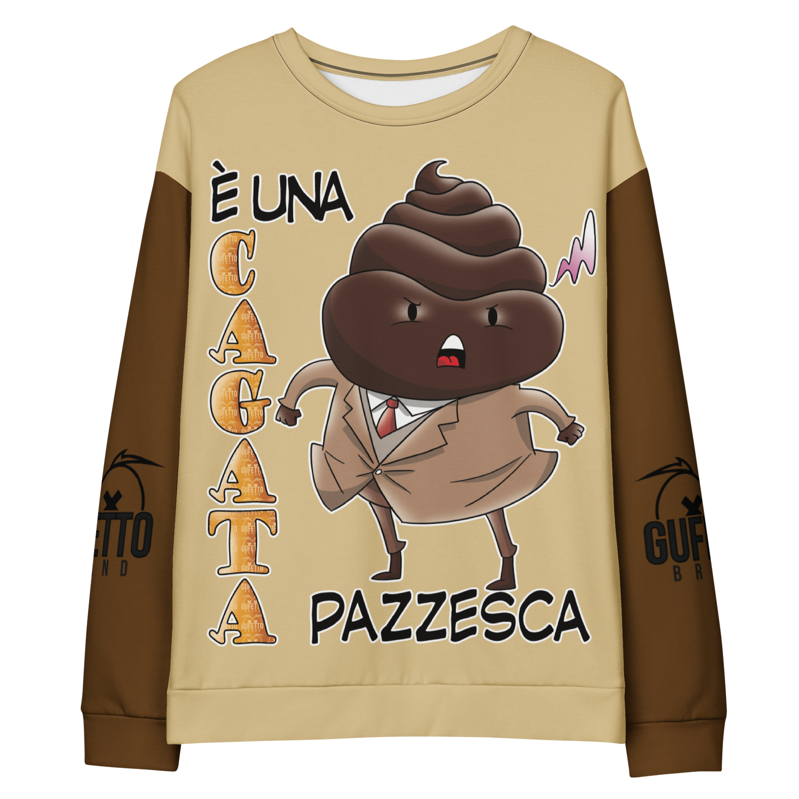 Felpa unisex Uomo/Donna CAGATA - Gufetto Brand 