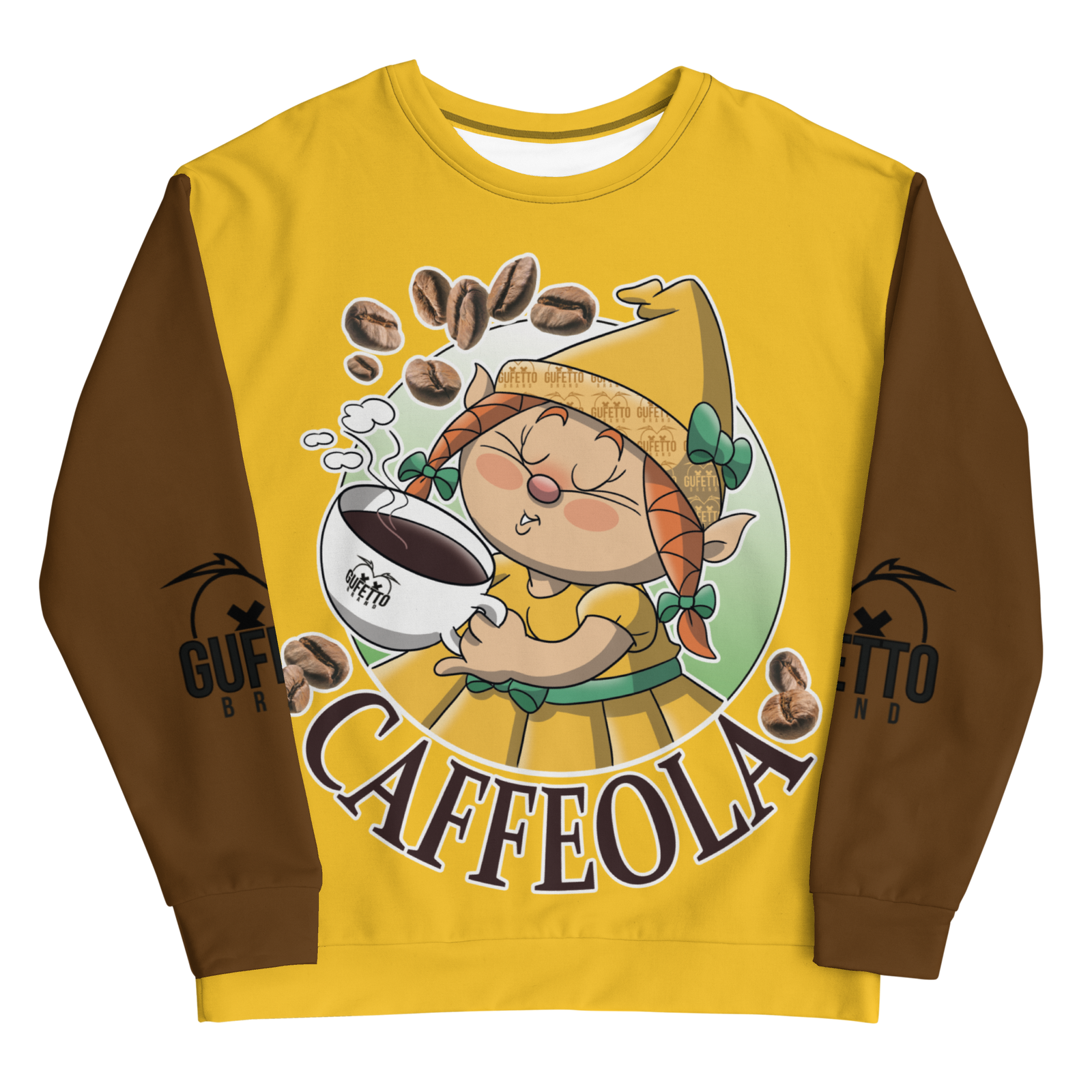 Felpa unisex Uomo/Donna CAFFEOLA - Gufetto Brand 