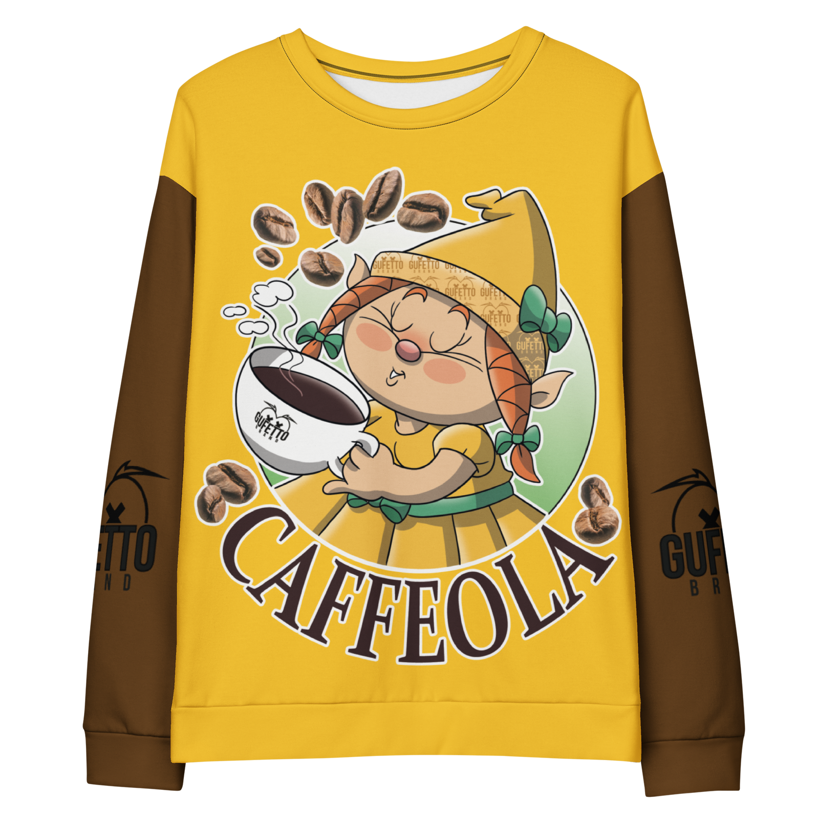 Felpa unisex Uomo/Donna CAFFEOLA - Gufetto Brand 