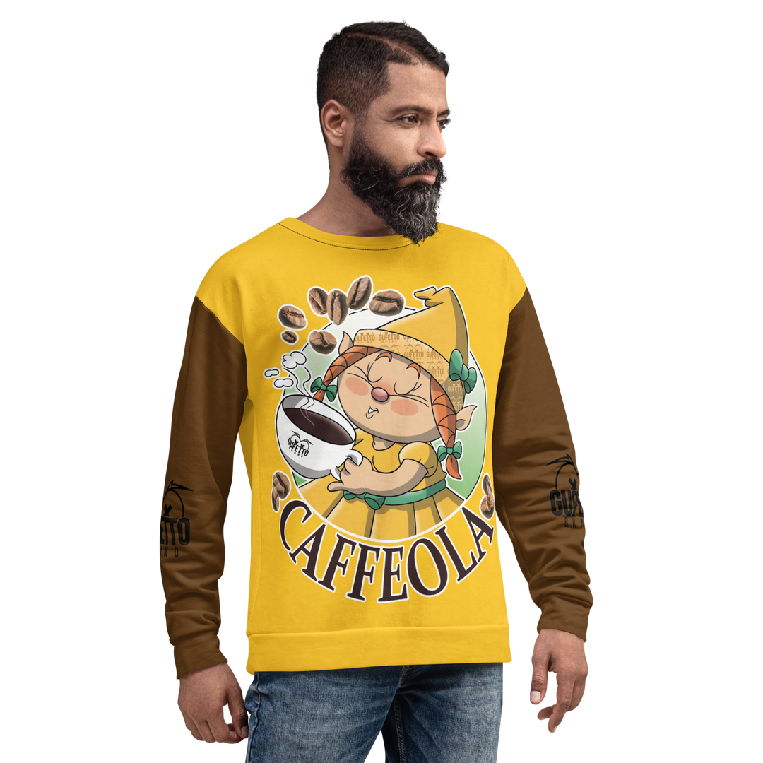 Felpa unisex Uomo/Donna CAFFEOLA - Gufetto Brand 
