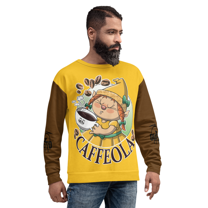 Felpa unisex Uomo/Donna CAFFEOLA - Gufetto Brand 