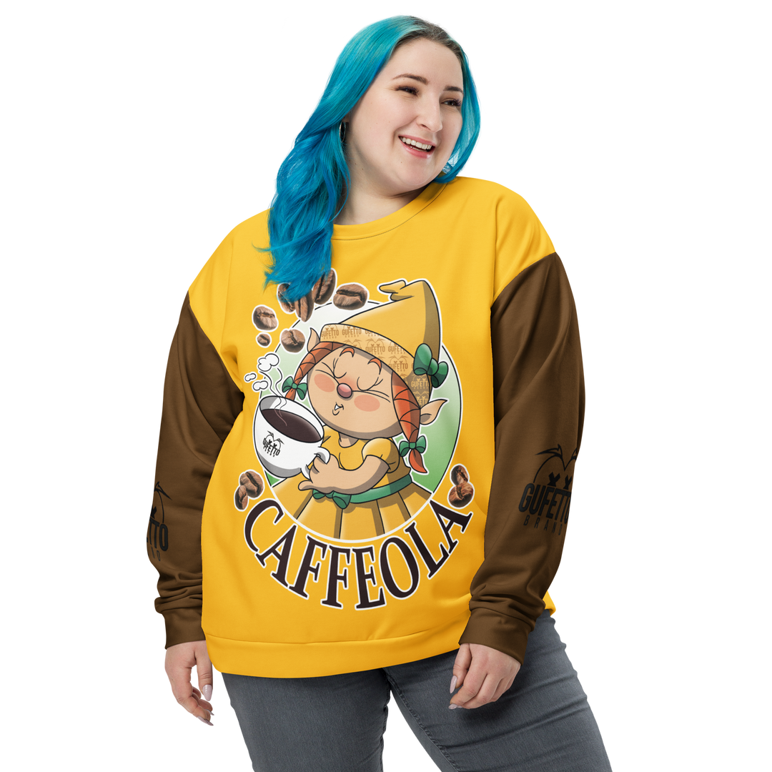 Felpa unisex Uomo/Donna CAFFEOLA - Gufetto Brand 