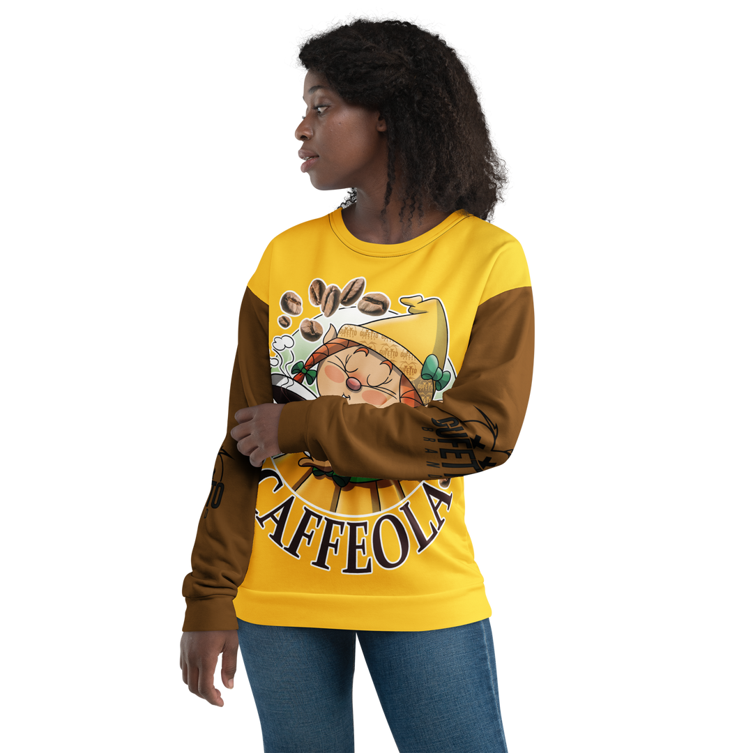 Felpa unisex Uomo/Donna CAFFEOLA - Gufetto Brand 