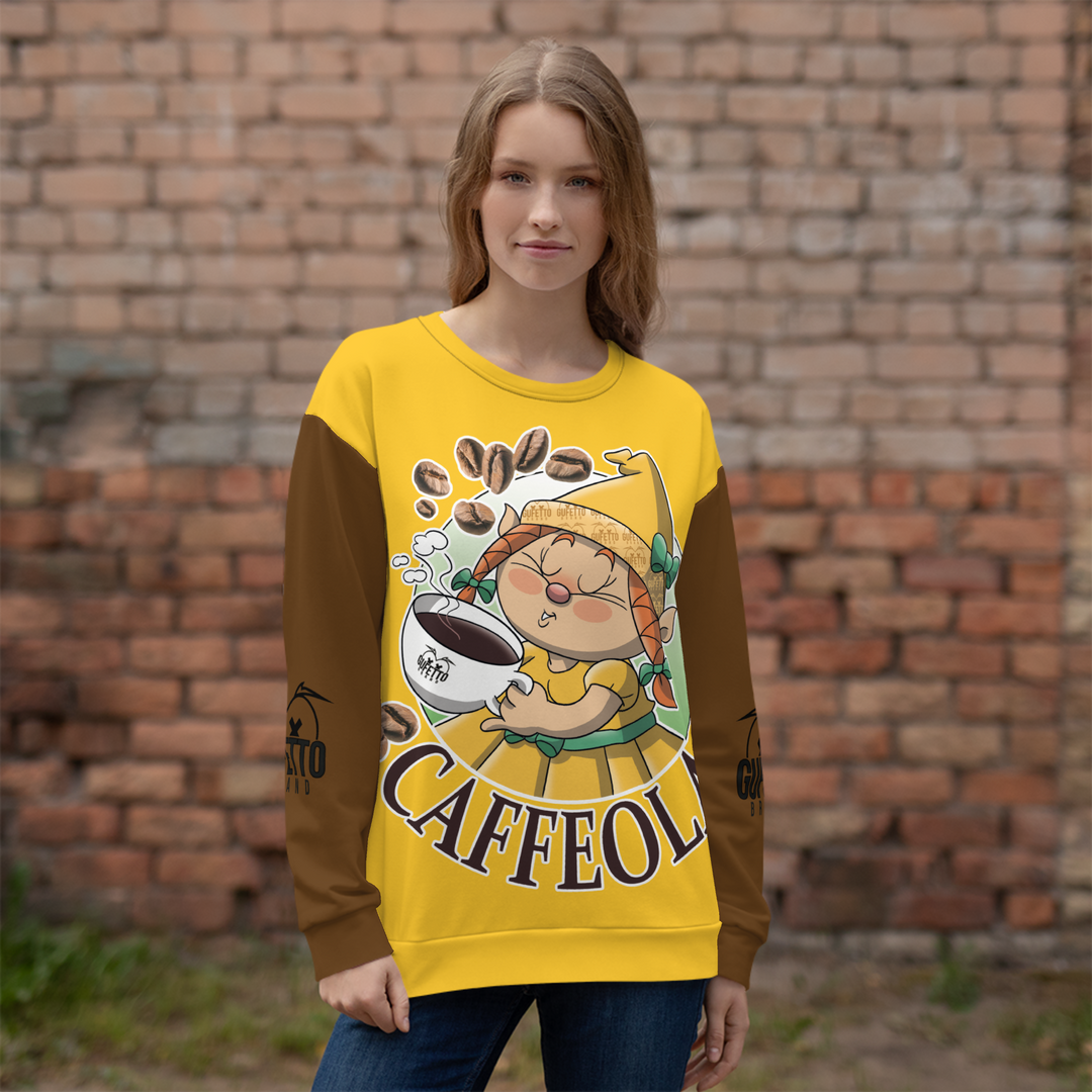 Felpa unisex Uomo/Donna CAFFEOLA - Gufetto Brand 