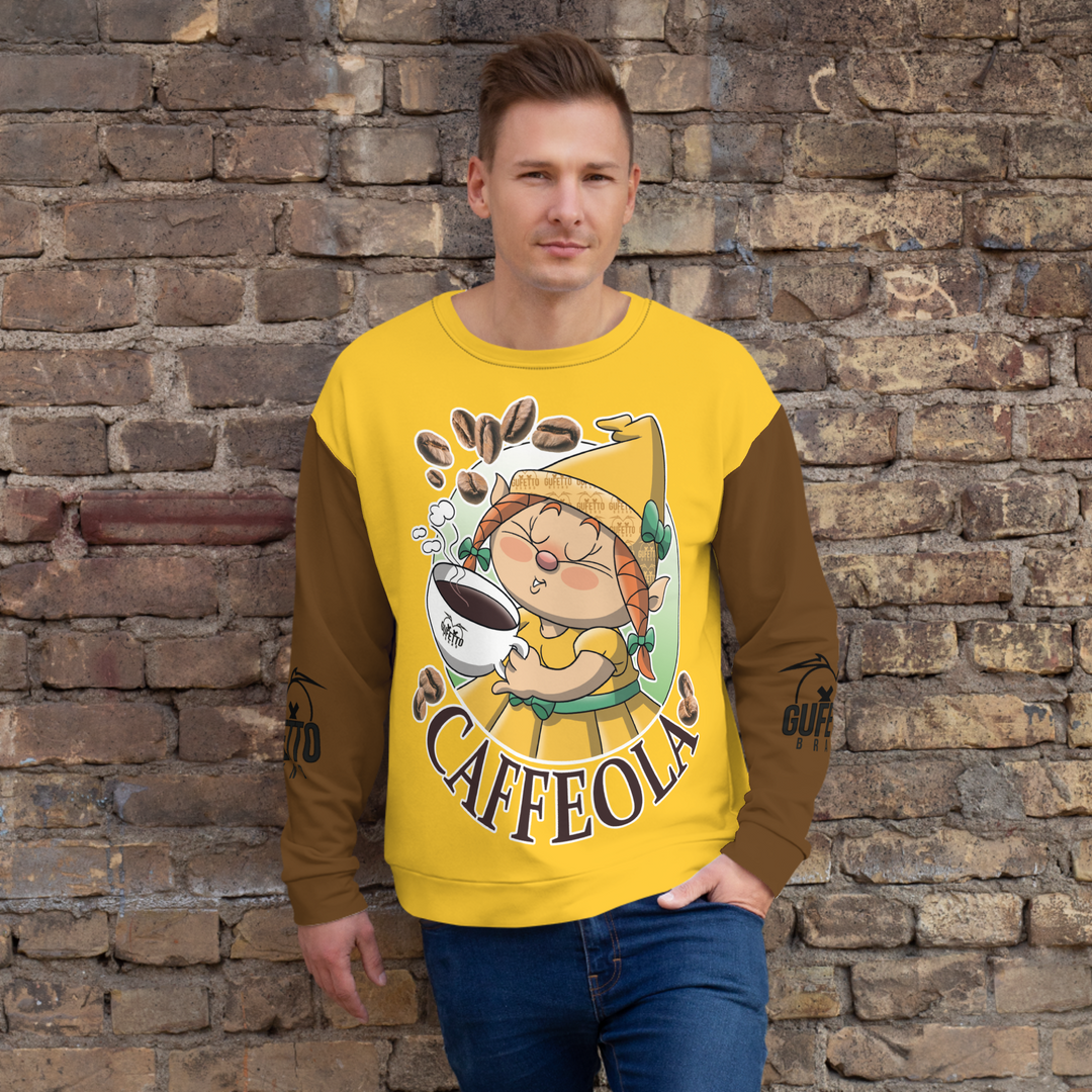 Felpa unisex Uomo/Donna CAFFEOLA - Gufetto Brand 