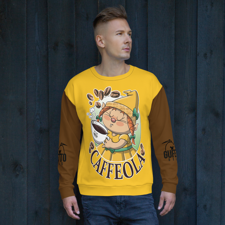 Felpa unisex Uomo/Donna CAFFEOLA - Gufetto Brand 