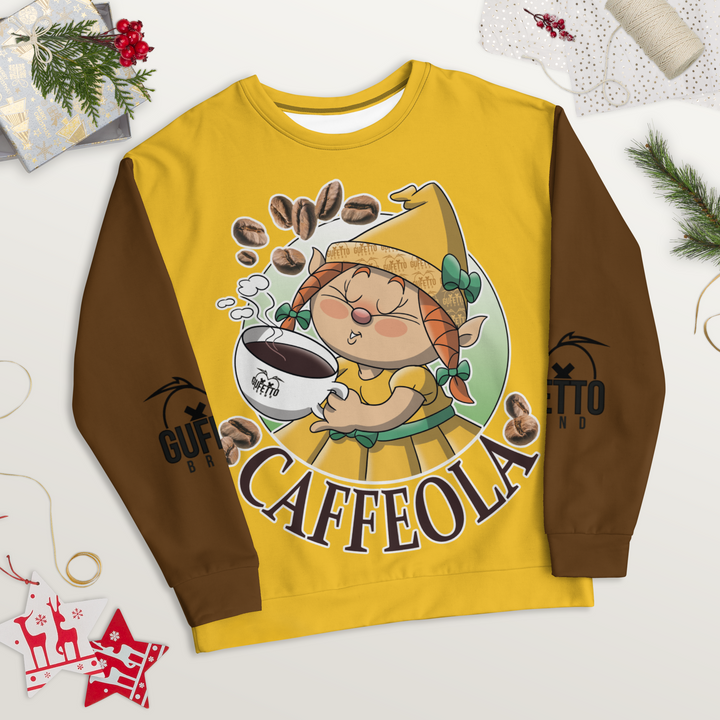 Felpa unisex Uomo/Donna CAFFEOLA - Gufetto Brand 