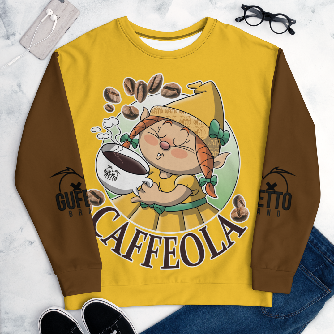 Felpa unisex Uomo/Donna CAFFEOLA - Gufetto Brand 