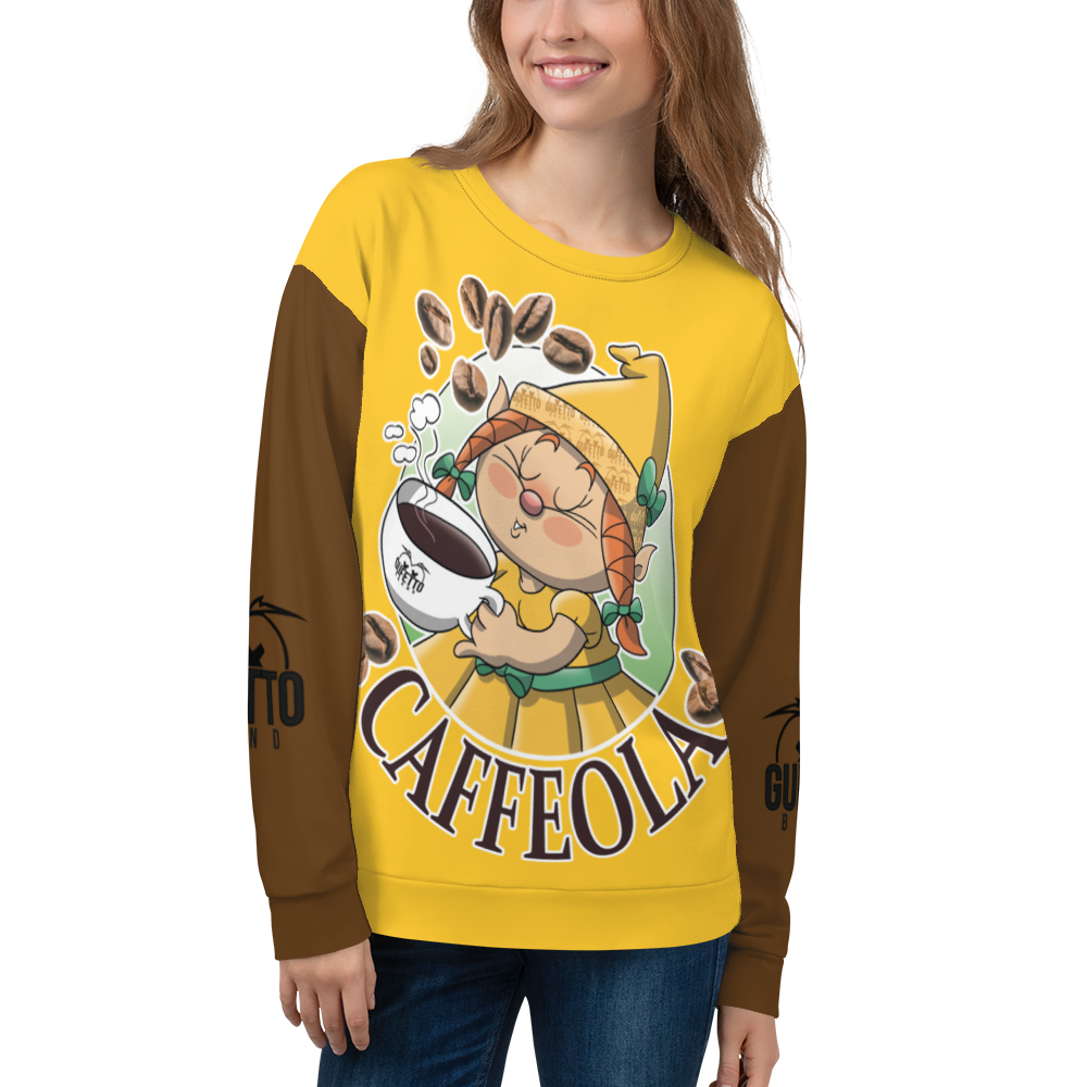 Felpa unisex Uomo/Donna CAFFEOLA - Gufetto Brand 