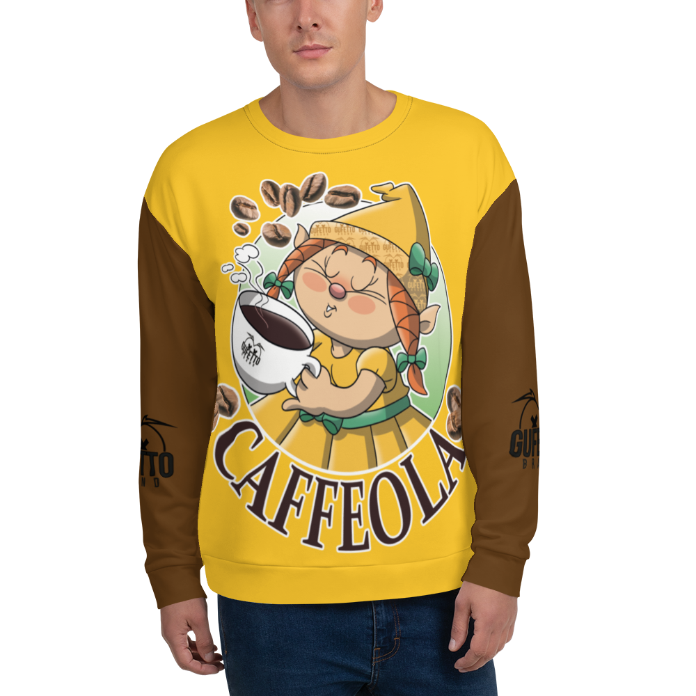 Felpa unisex Uomo/Donna CAFFEOLA - Gufetto Brand 