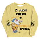 Felpa unisex Uomo/Donna PROSECCO FREDDO - Gufetto Brand 