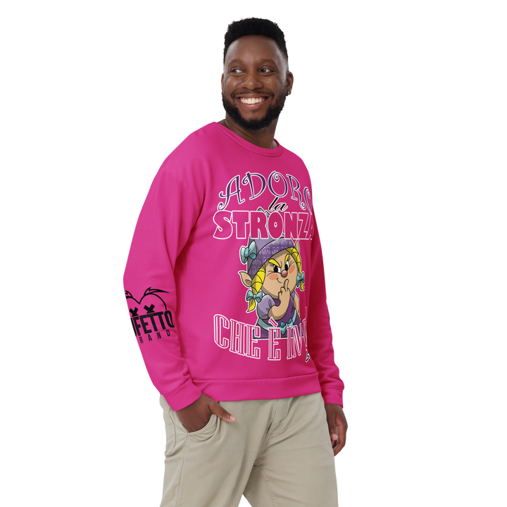 Felpa unisex Uomo/Donna STRONZOLA ADORO - Gufetto Brand 